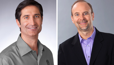 Brian Niccol (left), president of Taco Bell, and Chris Brandt, chief marketing officer.