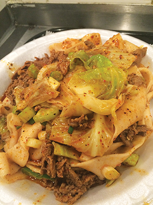 Xi'an spicy cumin lamb and hand-torn noodles