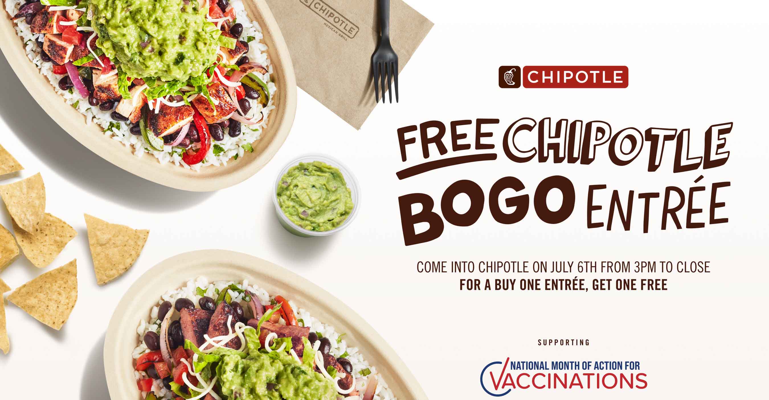 Chipotle Mexican offers BOGO to support vaccination | Nation's Restaurant News