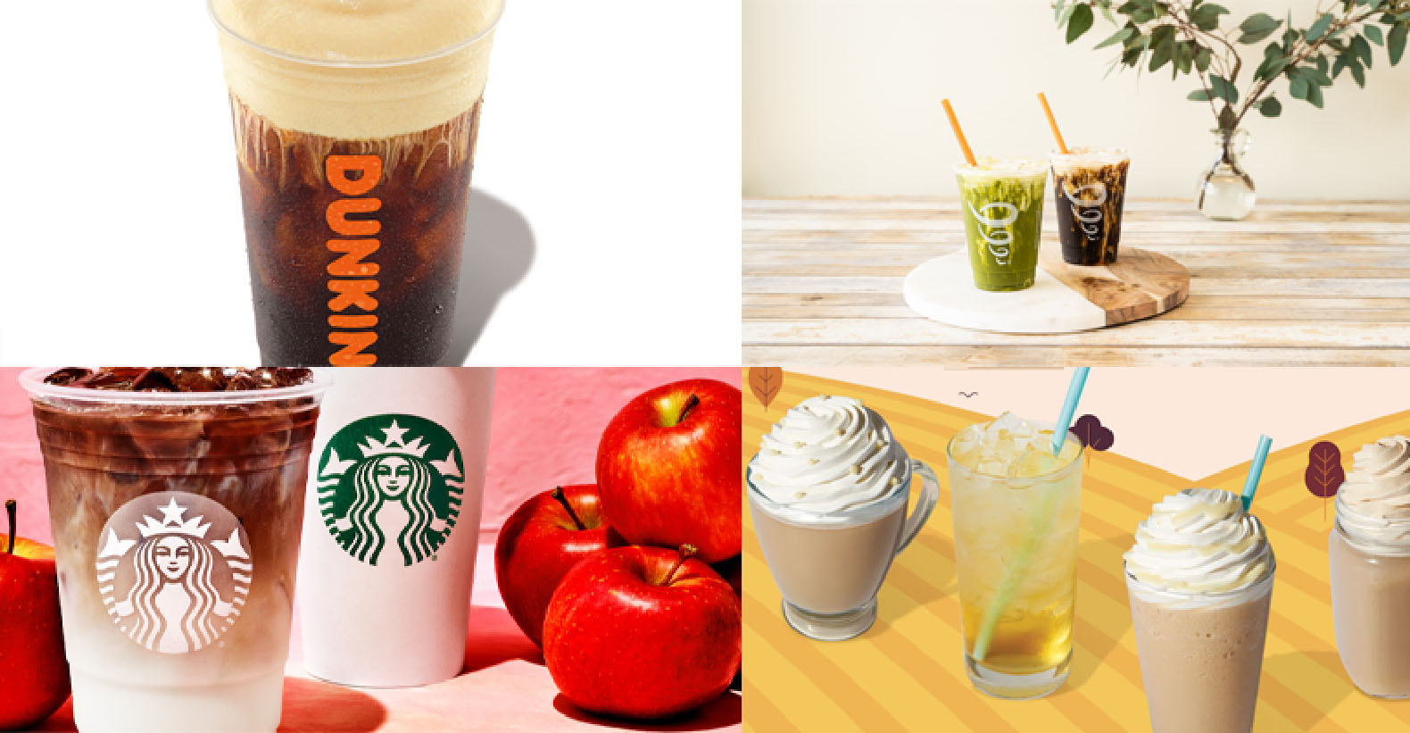 New drinks from Dunkin’, Starbucks and Caribou Coffee