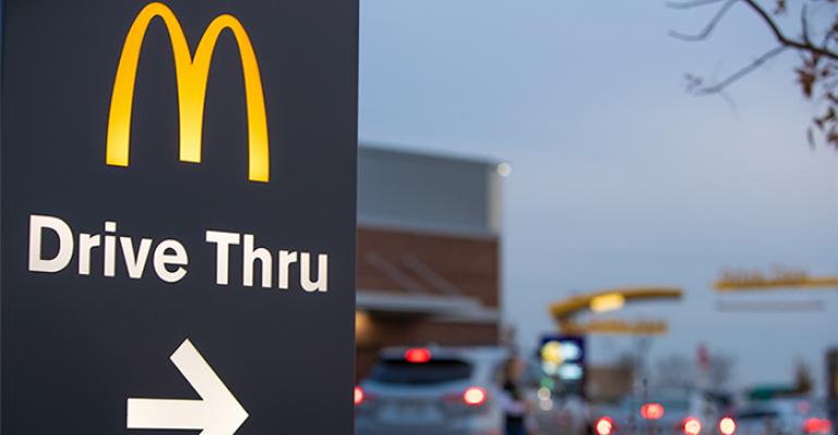 A McDonald's drive-thru