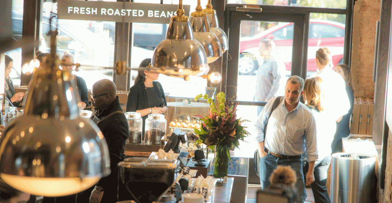 peets coffee interior