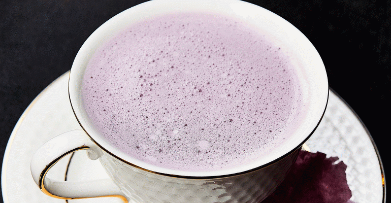 Outlier Seattle Ube-By cocktail