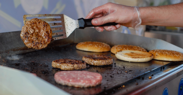 cook burgers