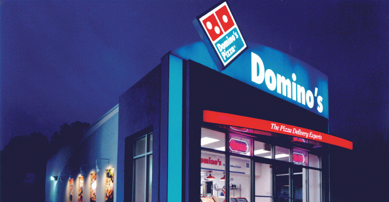 Domino's storefront