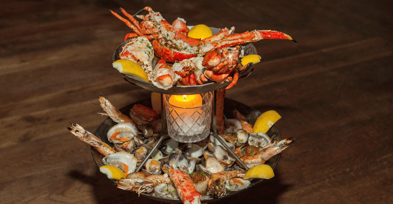 Maple & Ash seafood tower