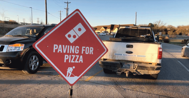 Domino’s to fill literal potholes to make takeout easier