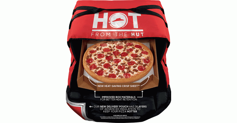 Pizza Hut new pouch will deliver pies 15 degrees hotter