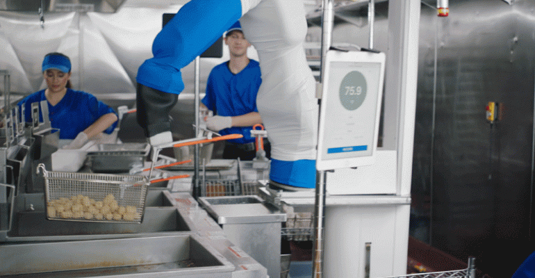 Flippy the robot serves as a fry cook