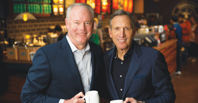 Howard Schultz and Kevin Johnson