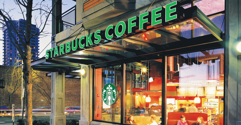 Starbucks storefront