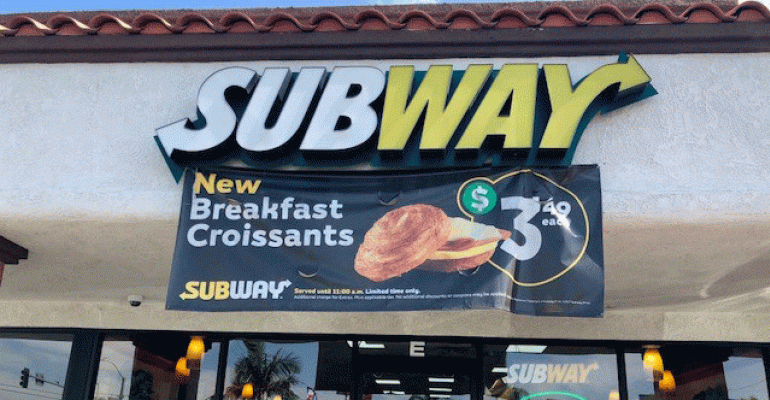 Subway says most restaurants will keep breakfast despite new waiver option