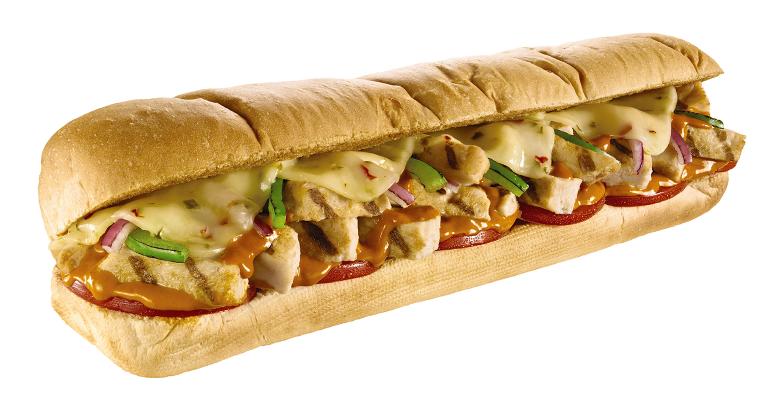 Subway chicken sandwich