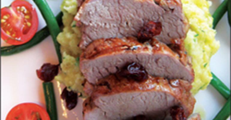 DISH OF THE WEEK: Grilled marinated pork tenderloin with cherry balsamic glaze