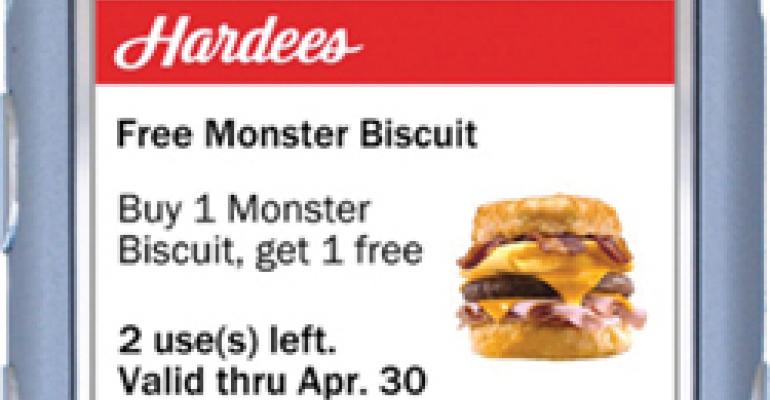 Hardee’s connects with mobile device users, offers discounts