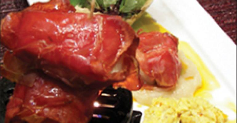 Dish of the Week: Prosciutto-wrapped scallops with sage oil