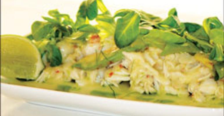 Dish of the Week: Crab-melon salad with ginger dressing