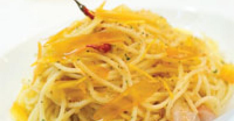 Dish of the Week: Spaghettini with razor clams and house-pressed bottarga