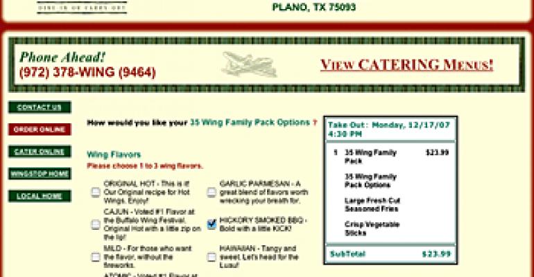 Wingstop adds online ordering after successful pilot
