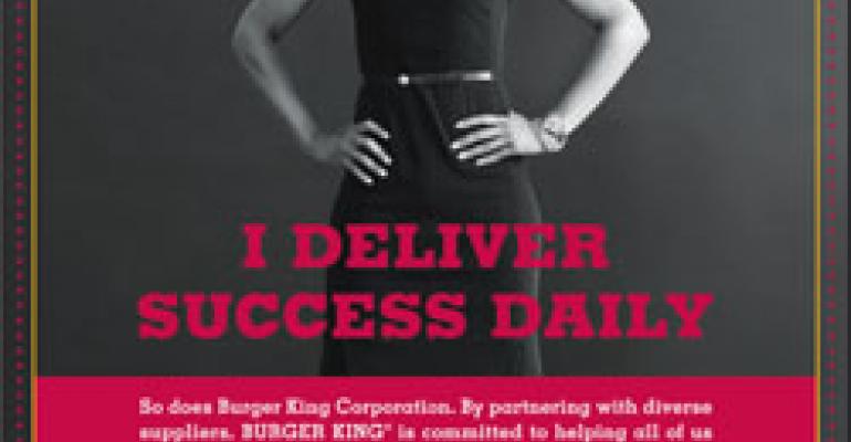 Burger King’s ads target women and minorities in bid to recruit new suppliers and franchisees