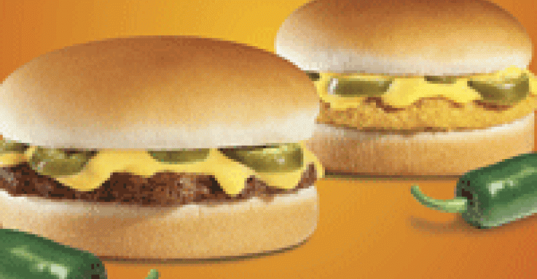 Jack in the Box rolls spicy cheese sandwiches