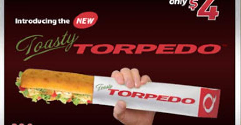 Quiznos launches $4 Torpedoes