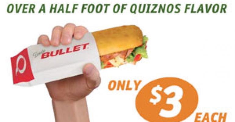 Quiznos&#039; latest value weapon: $3 Bullet sub