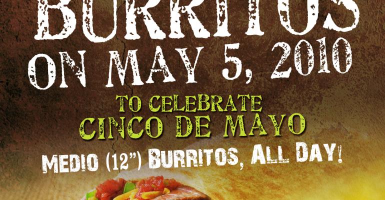 Mucho Burrito taps social media, sweepstakes for big Cinco de Mayo