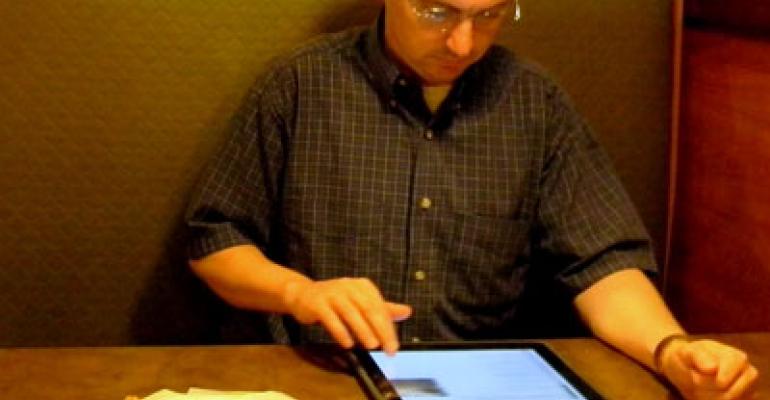 Restaurants playing with iPads