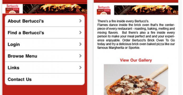 Bertucci’s debuts new online ordering channels