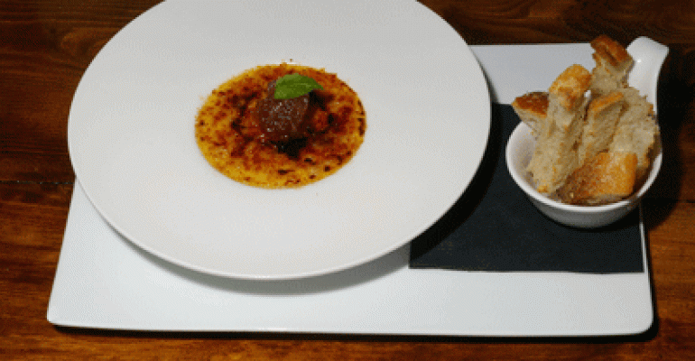 Pecorino crème brûlée