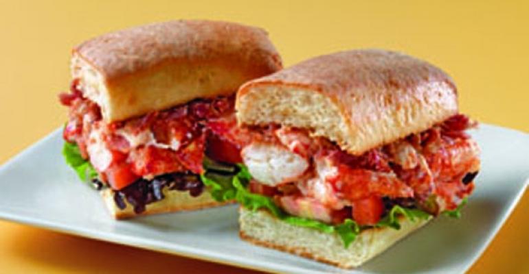 Au Bon Pain lobster sandwich