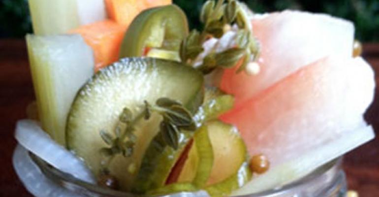 Pickles pop on restaurant menus