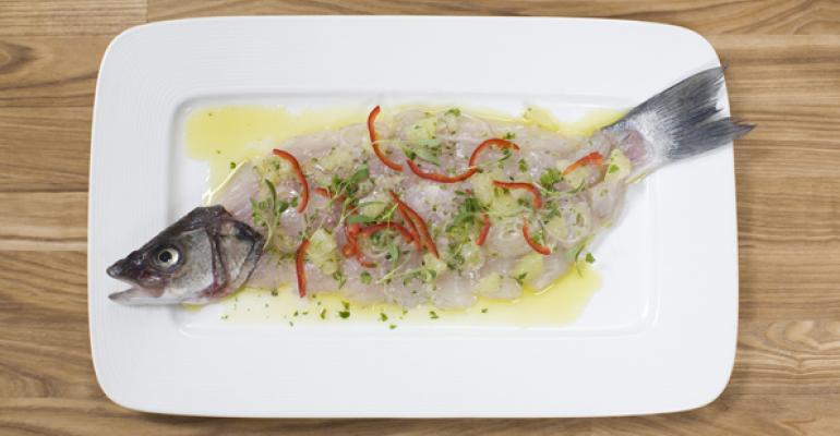 Whole fish ceviche