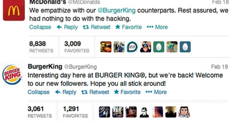 Burger King and McDonalds tweets