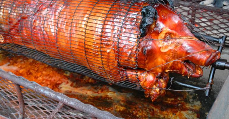 Roasted pig