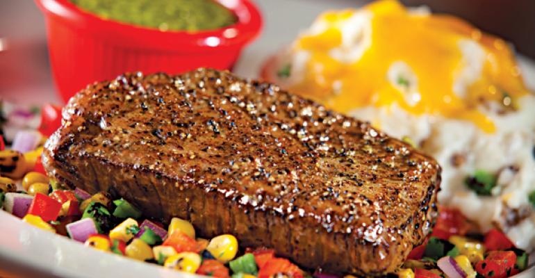 A steak entree from Chilis