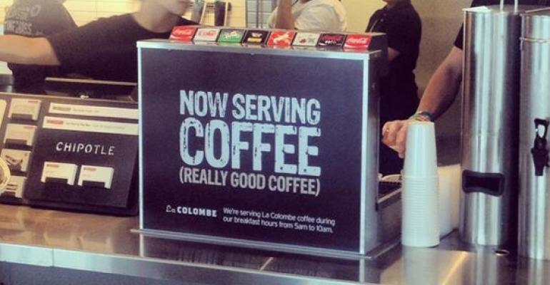 Report: Chipotle tests coffee