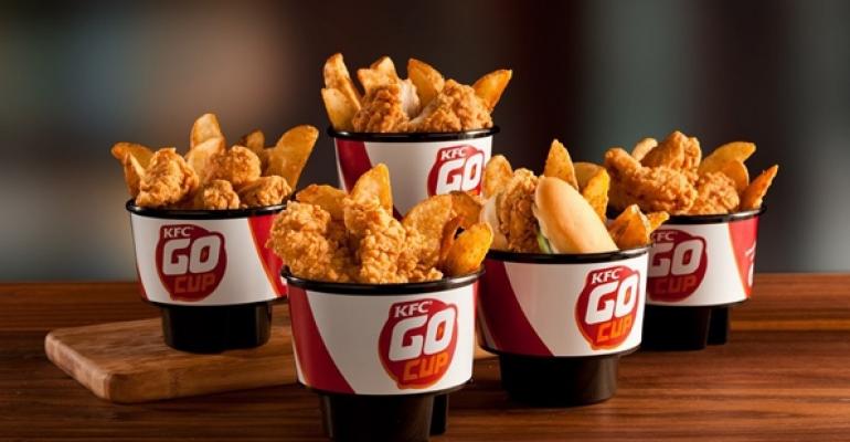 KFC launches Go Cup for snacking in cars