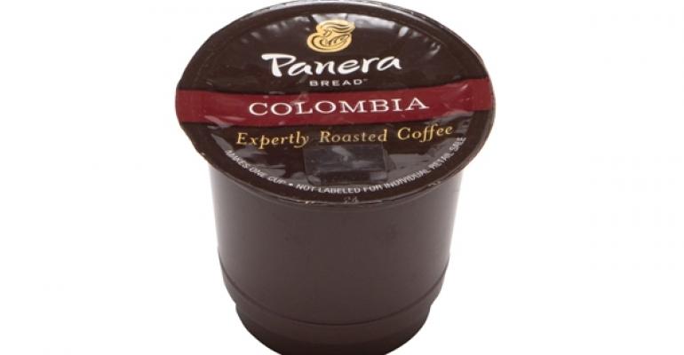 Panera will offer its singleserve brew cups in four varieties dark roast light roast Colombia and Hazelnut Cregraveme