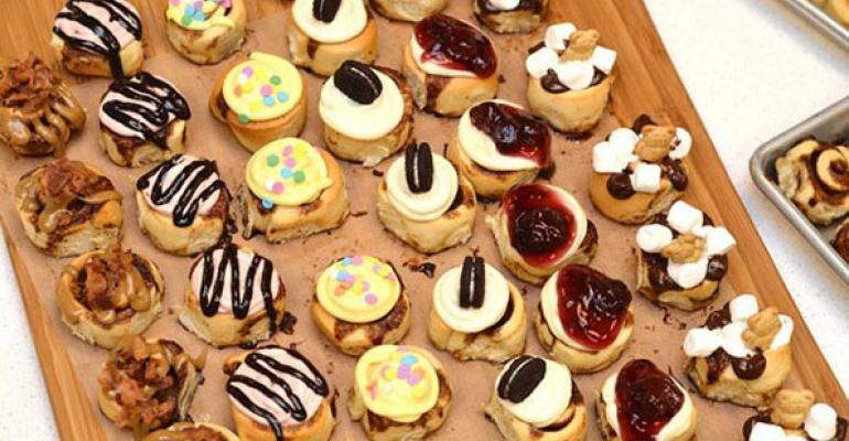 Bon Bake Shop will offer a wider variety of small treats compared to a traditional Cinnabon unit