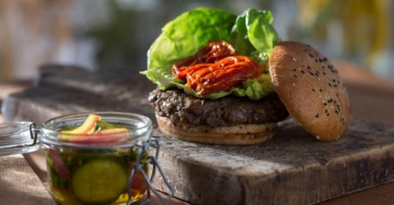 The Signature Burger from Season39s 52 blends ground Angus beef with a mushroom duxelles