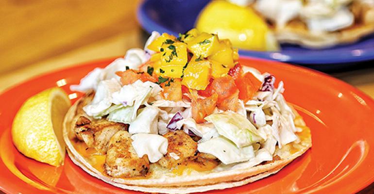 One of the most popular Coconut39s Fish Cafeacute items are two fish tacos on glutenfree whitecorn tortillas for 1149 in the Dallas store 