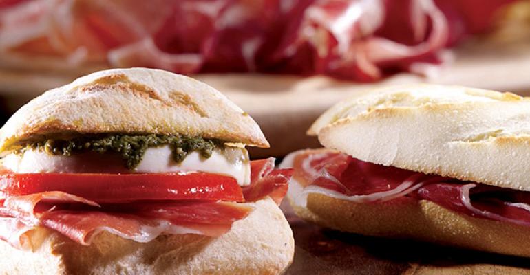 100 Montaditos offers twotothreebite sandwiches on tiny baguettes made with simple yet premium ingredients