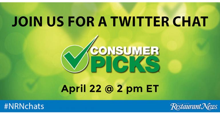 Follow NRN&#039;s Twitter chat with winning brands from the 2015 Consumer Picks survey