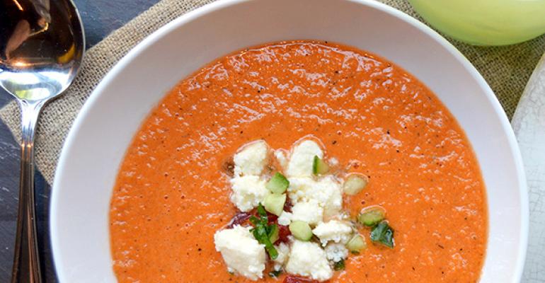 Chefs add creative touches to gazpacho