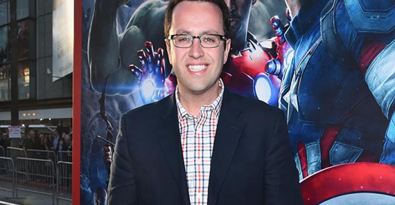 Jared Fogle attends the world premiere of Marvel39s 39Avengers Age Of Ultron39 at the Dolby Theatre on April 13 2015 in Hollywood California