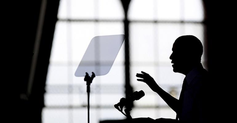 President Obama speaks on raising the minimum wage at he University of Michigan