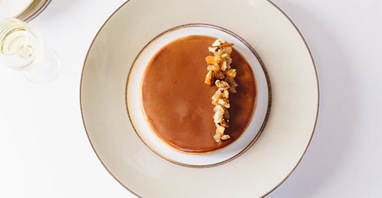 European and American traditions unite in the Chestnut Tart at Benoit in New York City