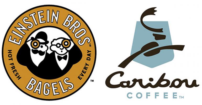 Caribou Coffee co-brands with Einstein Bros. Bagels in Colorado
